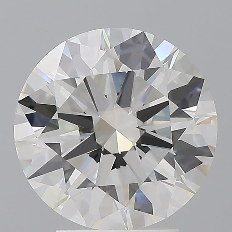 3.53 Carat Round Shaped, Ideal Cut, F Color, VVS2 Clarity, IGI Certified Lab Grown Diamond