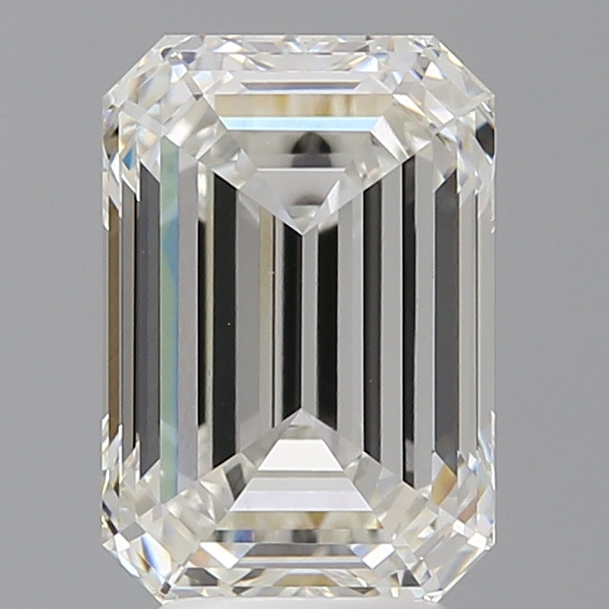 4.59 Carat Emerald Shaped, Ideal Cut, E Color, VVS2 Clarity, IGI Certified Lab Grown Diamond