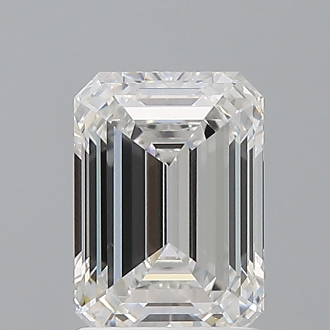 1.60 Carat Emerald Shaped, Ideal Cut, E Color, VVS2 Clarity, IGI Certified Lab Grown Diamond