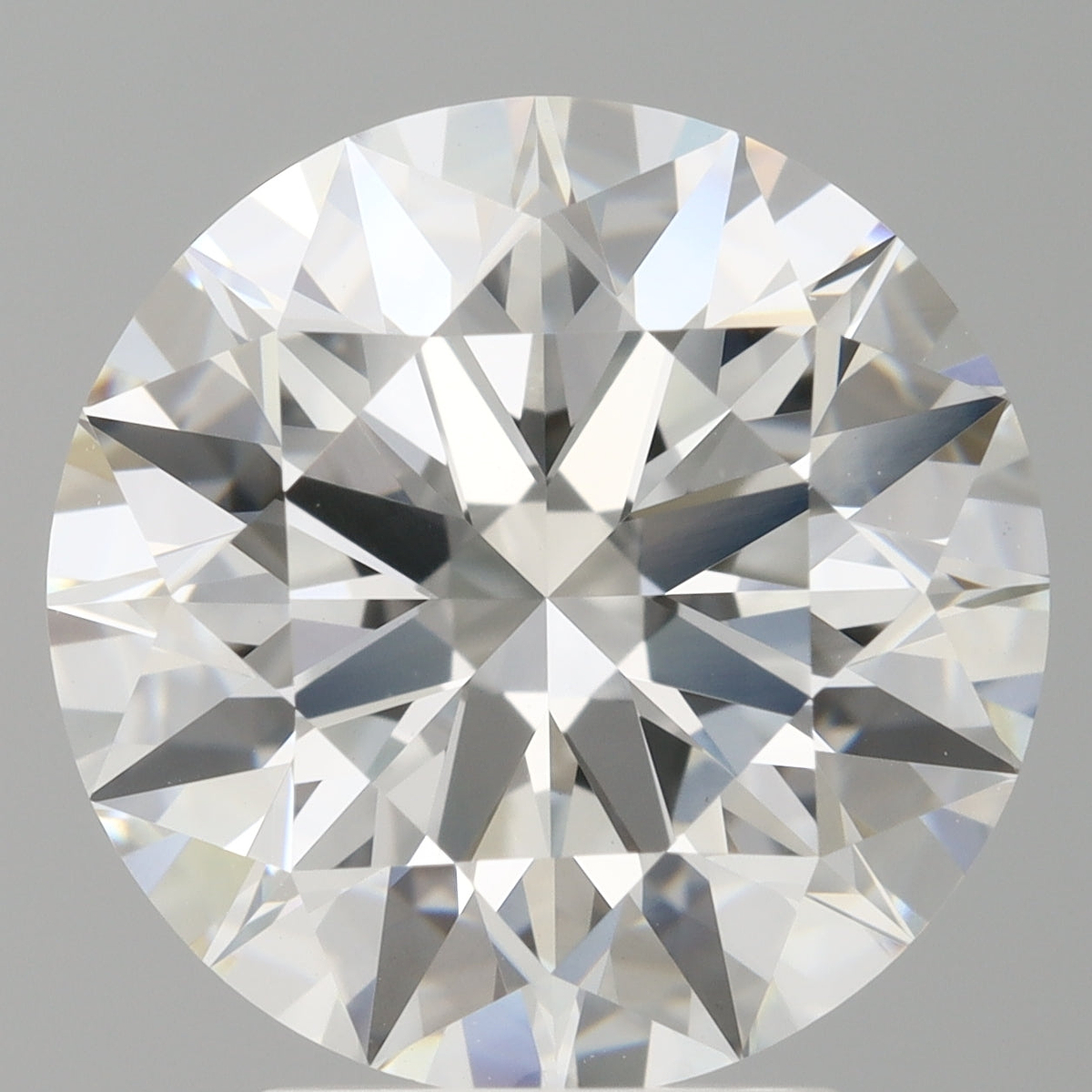 4.07 Carat Round Shaped, Ideal Cut, F Color, VVS2 Clarity, IGI Certified Lab Grown Diamond