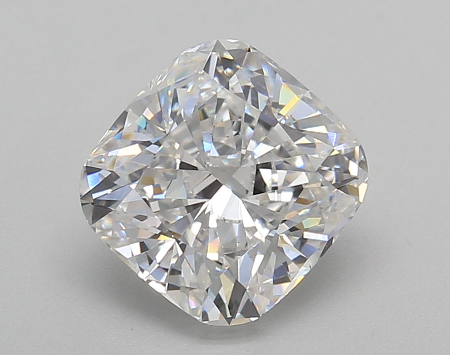 2.52 Carat Cushion Shaped, Excellent Cut, D Color, VS1 Clarity, IGI Certified Lab Grown Diamond