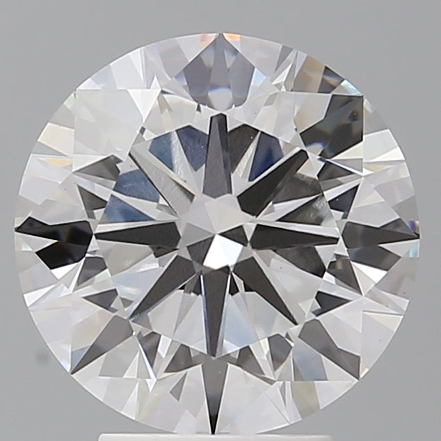 4.01 Carat Round Shaped, Excellent Cut, E Color, VVS2 Clarity, IGI Certified Lab Grown Diamond