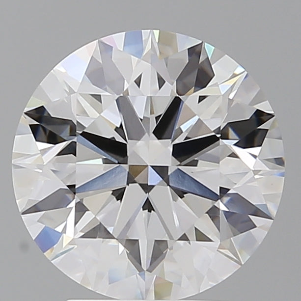 3.58 Carat Round Shaped, Ideal Cut, F Color, VVS2 Clarity, IGI Certified Lab Grown Diamond