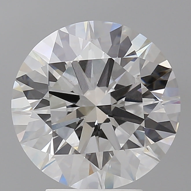 4.10 Carat Round Shaped, Ideal Cut, E Color, VVS2 Clarity, IGI Certified Lab Grown Diamond