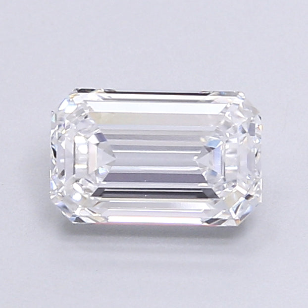 1.06 Carat Emerald Shaped, Very Good Cut, D Color, VVS1 Clarity, IGI Certified Lab Grown Diamond