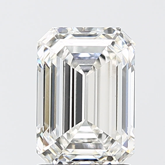 2.10 Carat Emerald Shaped, Ideal Cut, F Color, VS1 Clarity, IGI Certified Lab Grown Diamond