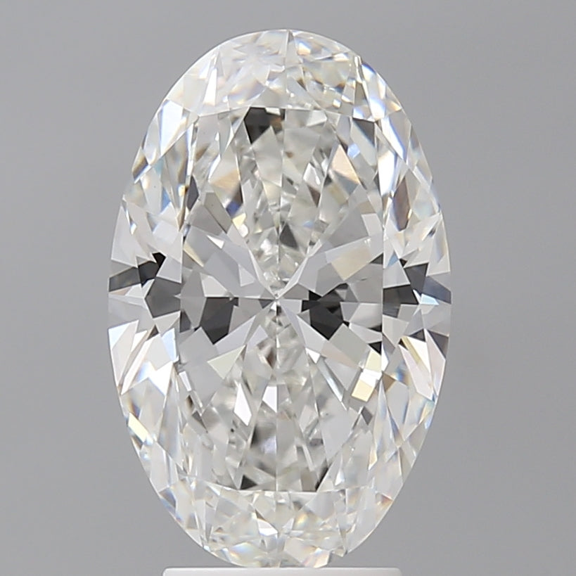 4.00 Carat Oval Shaped, Ideal Cut, E Color, VVS2 Clarity, IGI Certified Lab Grown Diamond