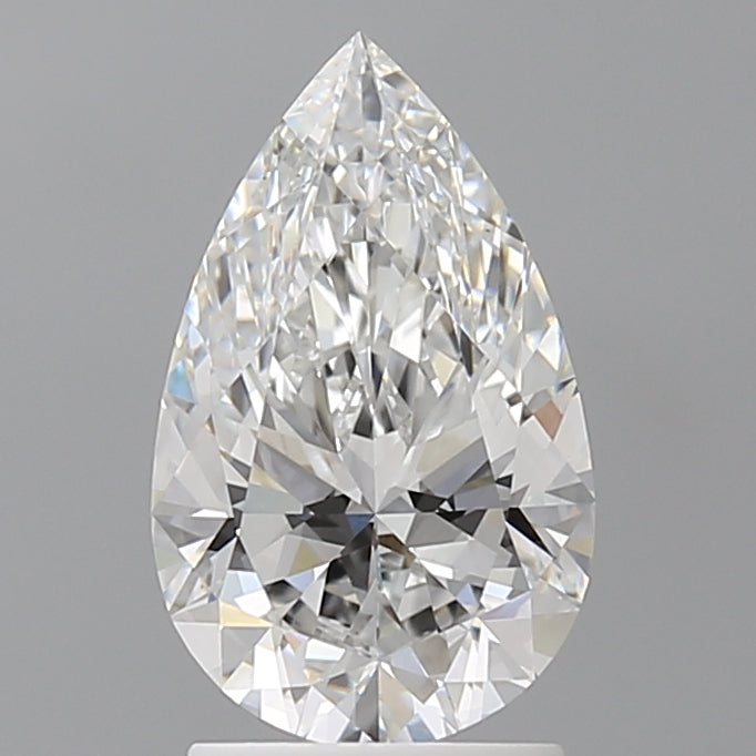2.01 Carat Pear Shaped, Ideal Cut, E Color, VS1 Clarity, IGI Certified Lab Grown Diamond