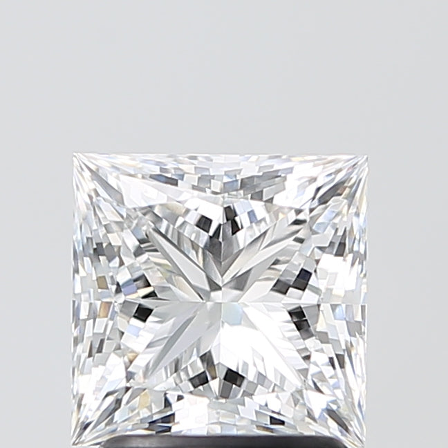 2.04 Carat Princess Shaped, Ideal Cut, D Color, VS1 Clarity, IGI Certified Lab Grown Diamond