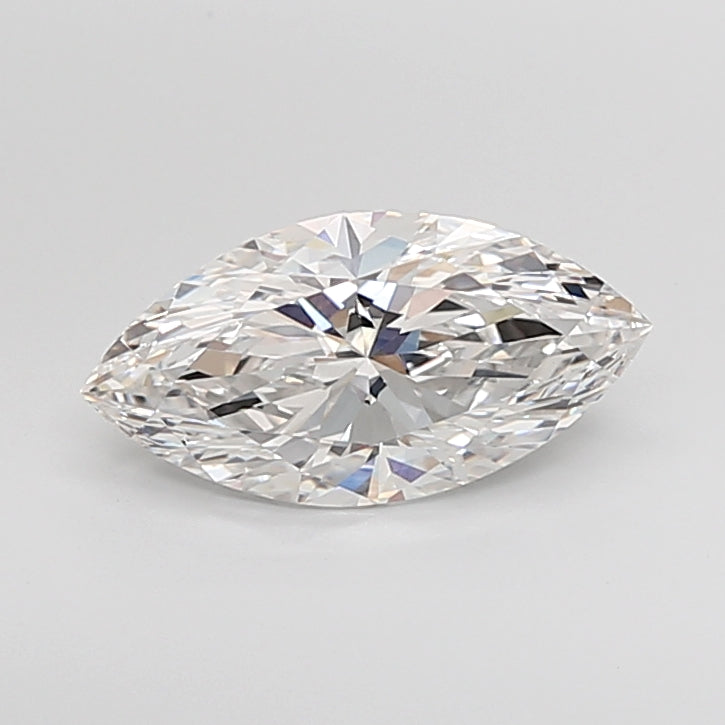 3.02 Carat Marquise Shaped, Ideal Cut, F Color, VVS2 Clarity, IGI Certified Lab Grown Diamond