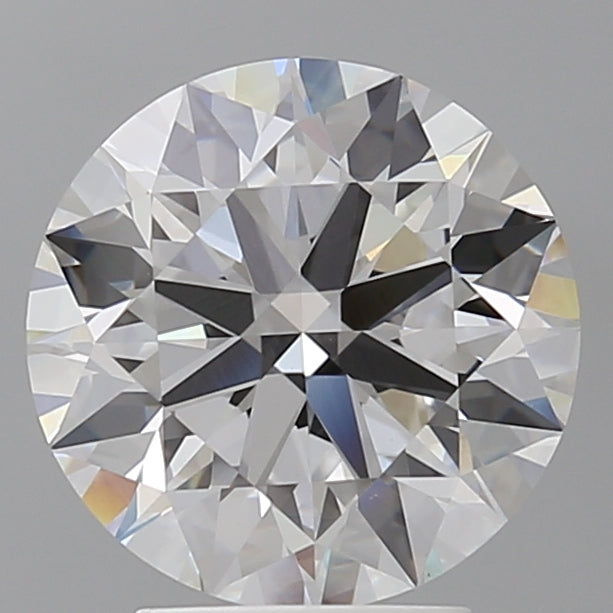 3.56 Carat Round Shaped, Ideal Cut, E Color, VVS2 Clarity, IGI Certified Lab Grown Diamond