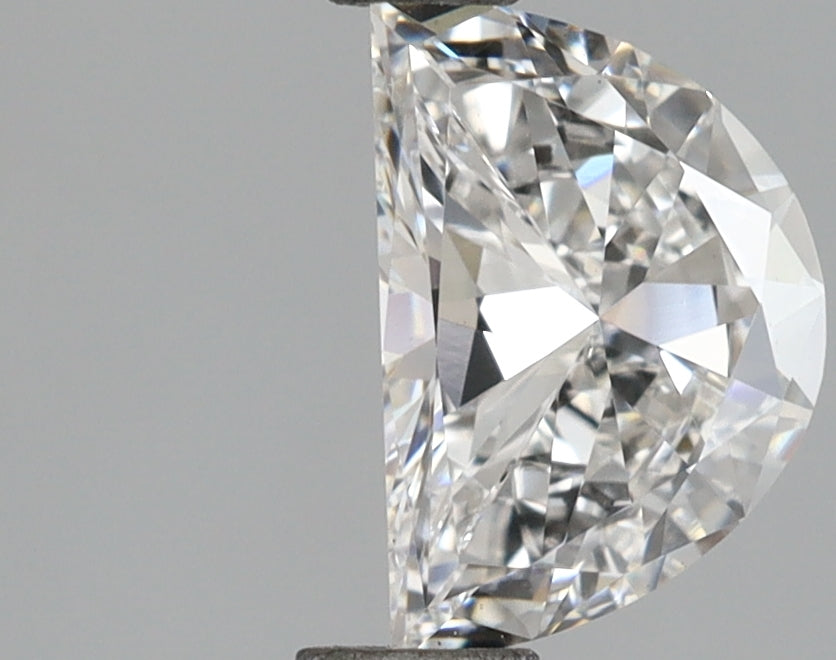 1.00 Carat Half Moon Shaped, Very Good Cut, E Color, VS1 Clarity, IGI Certified Lab Grown Diamond