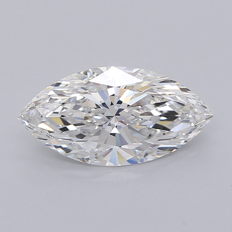 2.54 Carat Marquise Shaped, Ideal Cut, E Color, VVS2 Clarity, IGI Certified Lab Grown Diamond