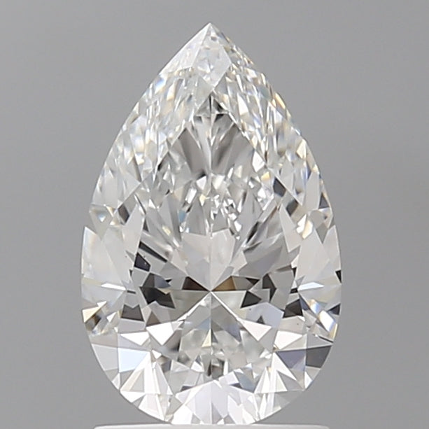 1.60 Carat Pear Shaped, Ideal Cut, D Color, VVS2 Clarity, IGI Certified Lab Grown Diamond