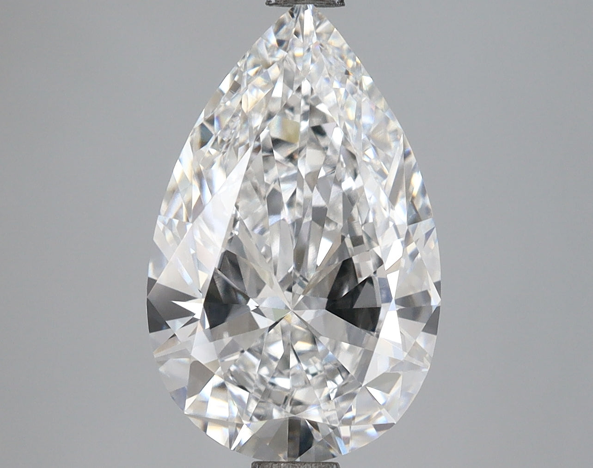 3.52 Carat Pear Shaped, Excellent Cut, D Color, VVS1 Clarity, IGI Certified Lab Grown Diamond