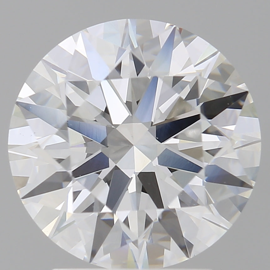 3.10 Carat Round Shaped, Ideal Cut, E Color, VVS2 Clarity, IGI Certified Lab Grown Diamond