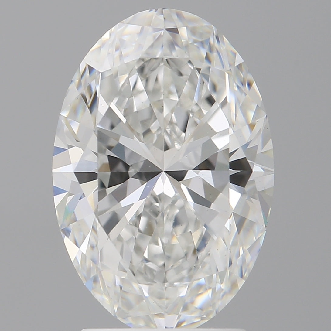 3.00 Carat Oval Shaped, Ideal Cut, F Color, VVS2 Clarity, IGI Certified Lab Grown Diamond