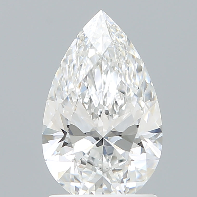 1.59 Carat Pear Shaped, Ideal Cut, D Color, VVS1 Clarity, IGI Certified Lab Grown Diamond