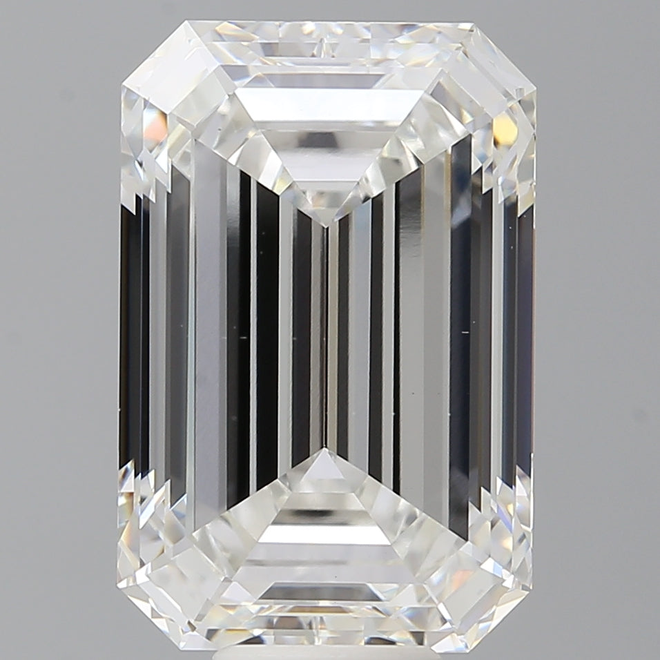 11.57 Carat Emerald Shaped, Ideal Cut, F Color, VS1 Clarity, IGI Certified Lab Grown Diamond