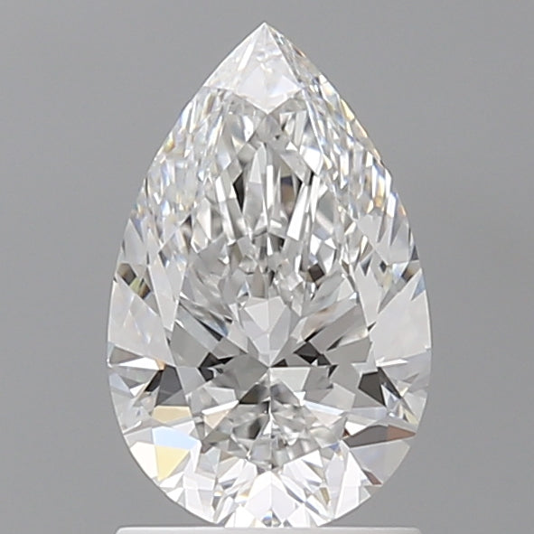 1.51 Carat Pear Shaped, Ideal Cut, E Color, VVS2 Clarity, IGI Certified Lab Grown Diamond