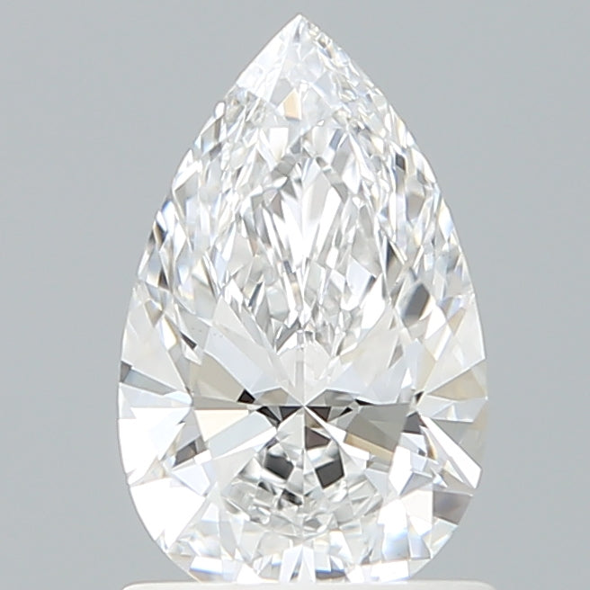1.06 Carat Pear Shaped, Ideal Cut, D Color, VS1 Clarity, IGI Certified Lab Grown Diamond