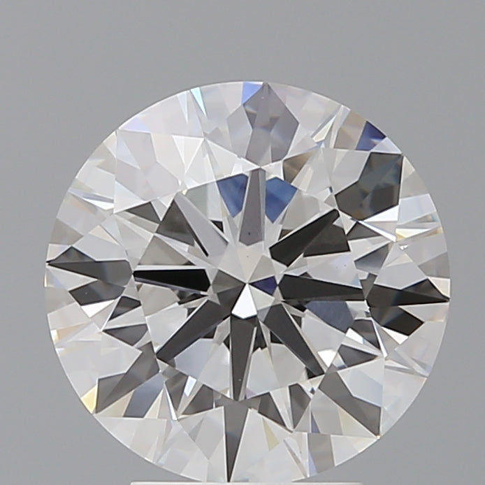 4.09 Carat Round Shaped, Ideal Cut, E Color, VVS2 Clarity, IGI Certified Lab Grown Diamond