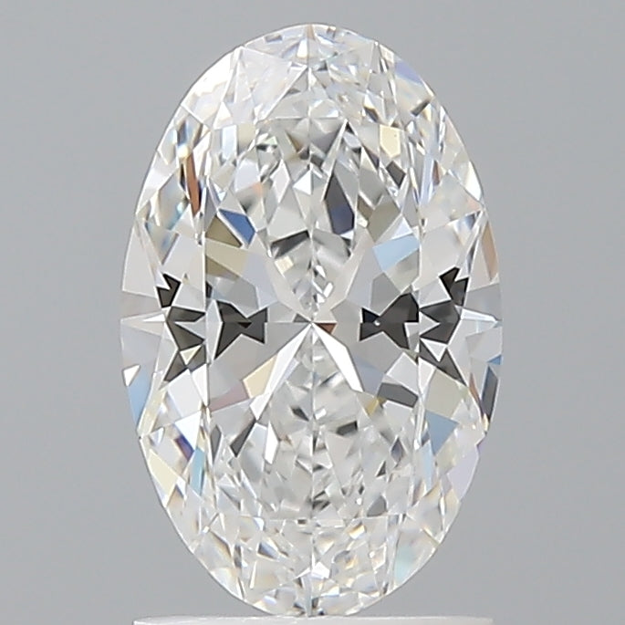 1.59 Carat Oval Shaped, Ideal Cut, D Color, VVS2 Clarity, IGI Certified Lab Grown Diamond