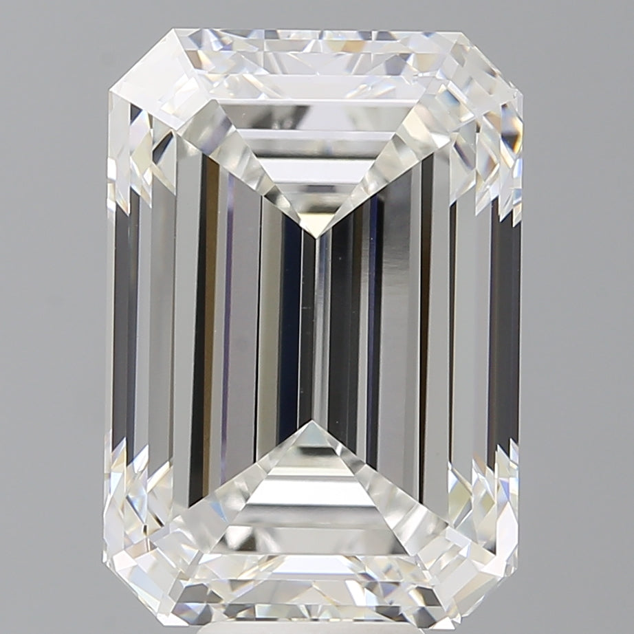 11.55 Carat Emerald Shaped, Ideal Cut, F Color, VVS2 Clarity, IGI Certified Lab Grown Diamond