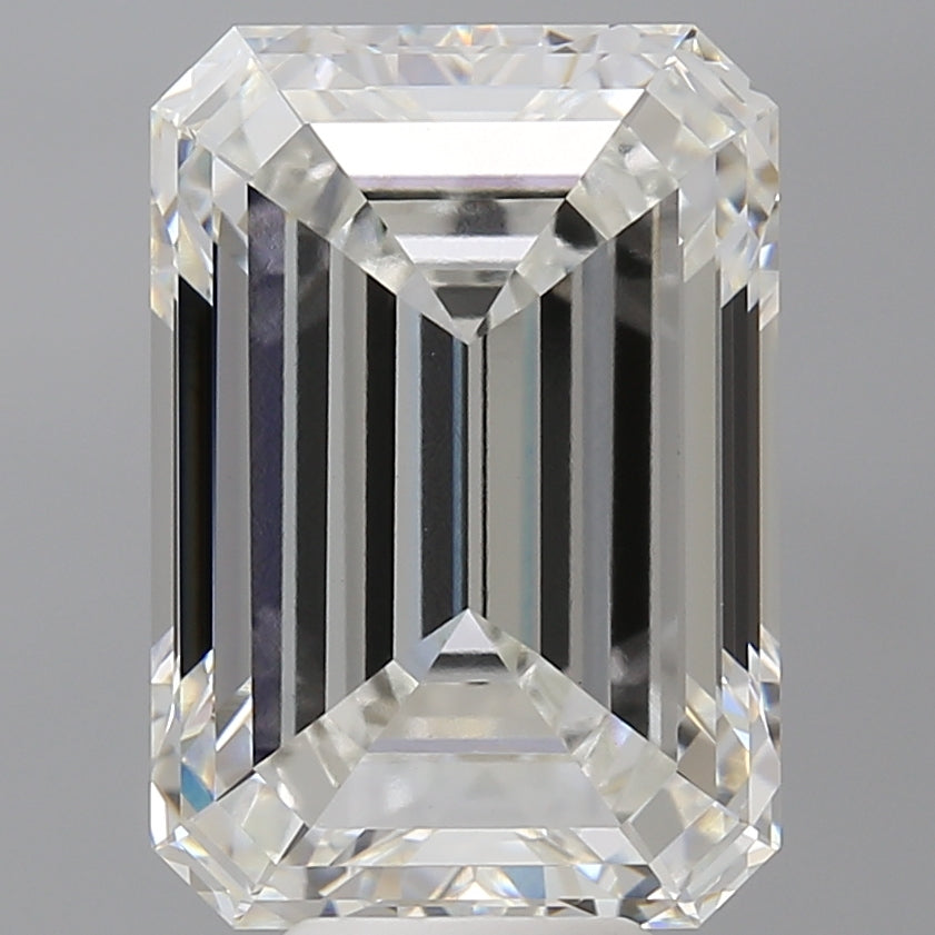 9.09 Carat Emerald Shaped, Excellent Cut, F Color, VVS2 Clarity, IGI Certified Lab Grown Diamond