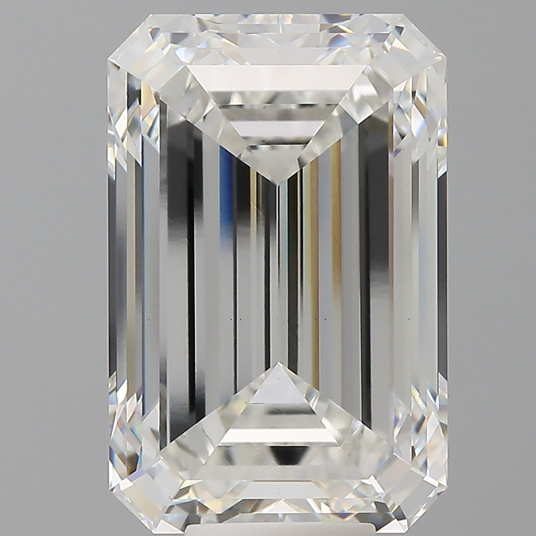 11.52 Carat Emerald Shaped, Ideal Cut, F Color, VS1 Clarity, IGI Certified Lab Grown Diamond