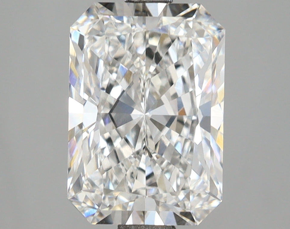 3.04 Carat Radiant Shaped, Ideal Cut, E Color, VVS2 Clarity, IGI Certified Lab Grown Diamond