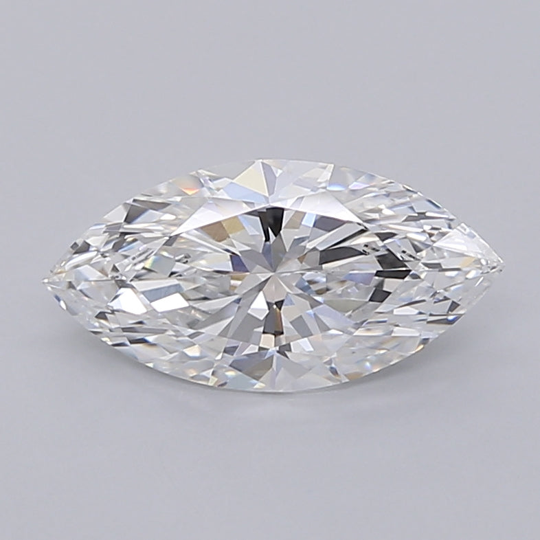 1.51 Carat Marquise Shaped, Ideal Cut, D Color, VS1 Clarity, IGI Certified Lab Grown Diamond
