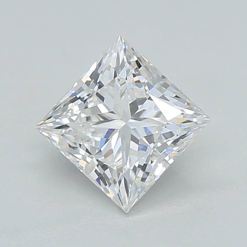 1.51 Carat Princess Shaped, Ideal Cut, D Color, VVS2 Clarity, IGI Certified Lab Grown Diamond