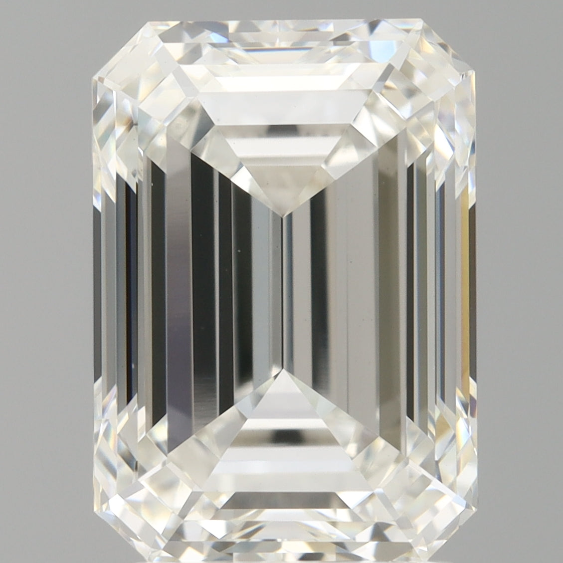 3.06 Carat Emerald Shaped, Ideal Cut, F Color, VVS2 Clarity, IGI Certified Lab Grown Diamond
