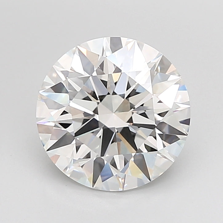 4.02 Carat Round Shaped, Ideal Cut, F Color, VVS2 Clarity, IGI Certified Lab Grown Diamond