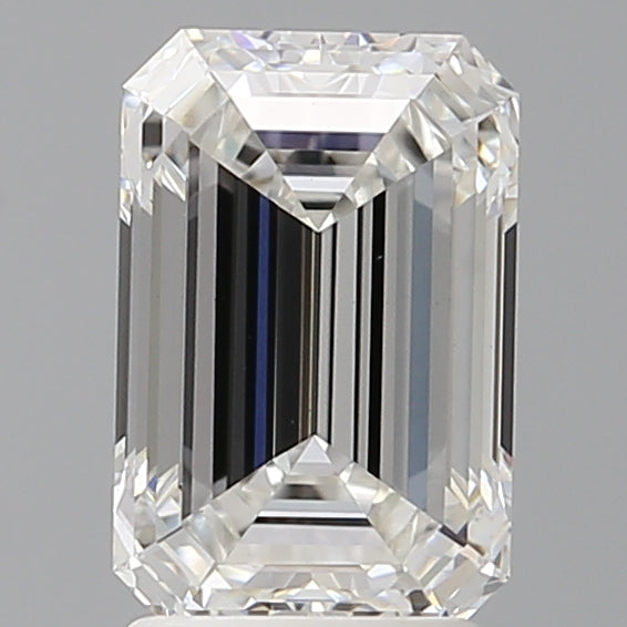 2.51 Carat Emerald Shaped, Ideal Cut, E Color, VVS2 Clarity, IGI Certified Lab Grown Diamond