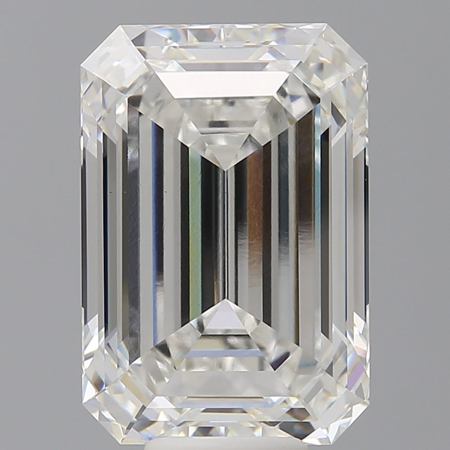 10.54 Carat Emerald Shaped, Ideal Cut, F Color, VS1 Clarity, IGI Certified Lab Grown Diamond