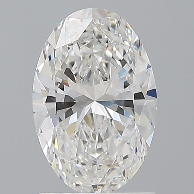 1.50 Carat Oval Shaped, Ideal Cut, E Color, VVS2 Clarity, IGI Certified Lab Grown Diamond