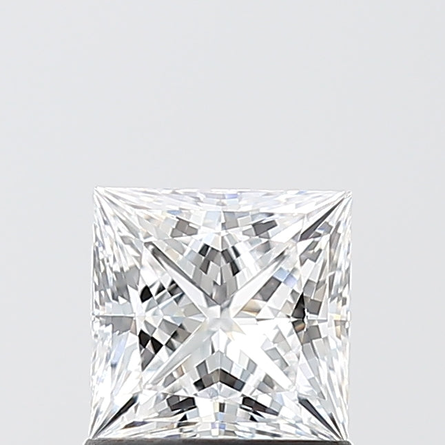 1.09 Carat Princess Shaped, Ideal Cut, D Color, VVS2 Clarity, IGI Certified Lab Grown Diamond