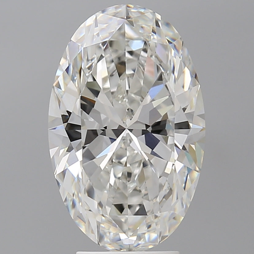 4.54 Carat Oval Shaped, Ideal Cut, F Color, VVS2 Clarity, IGI Certified Lab Grown Diamond