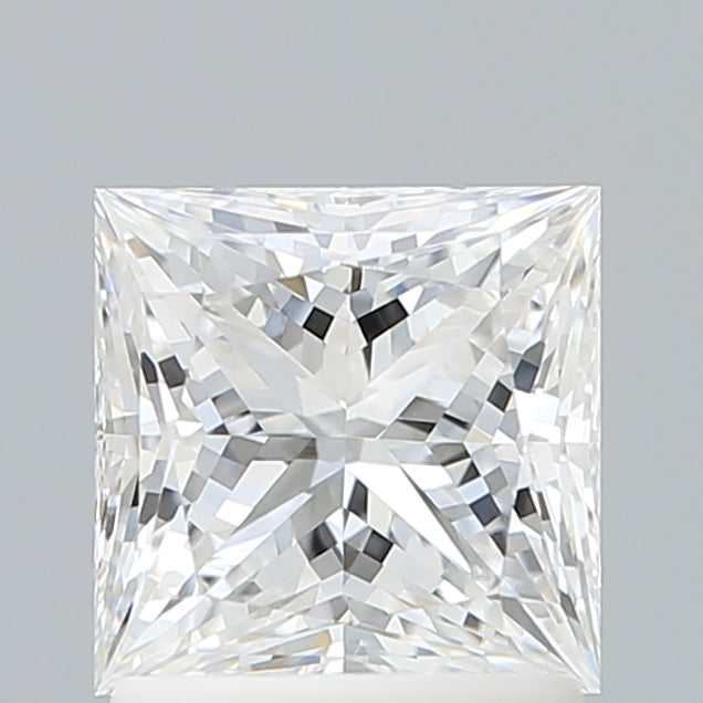 1.57 Carat Princess Shaped, Ideal Cut, E Color, VVS2 Clarity, IGI Certified Lab Grown Diamond