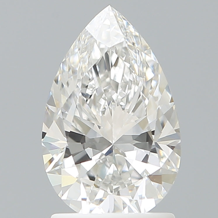 1.70 Carat Pear Shaped, Ideal Cut, F Color, VVS2 Clarity, IGI Certified Lab Grown Diamond
