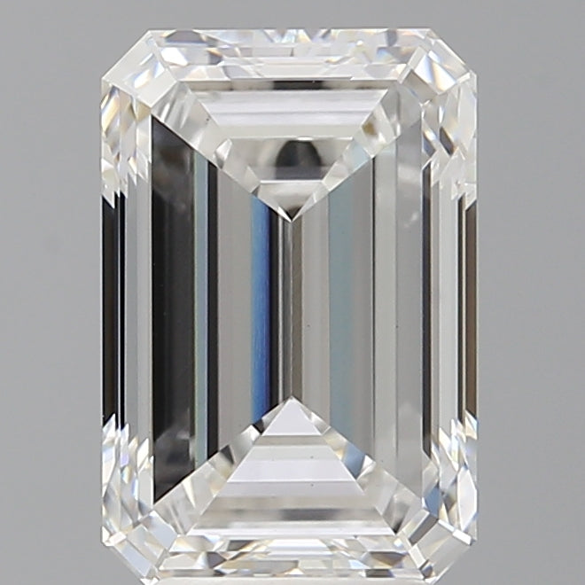 4.01 Carat Emerald Shaped, Excellent Cut, E Color, VVS2 Clarity, IGI Certified Lab Grown Diamond