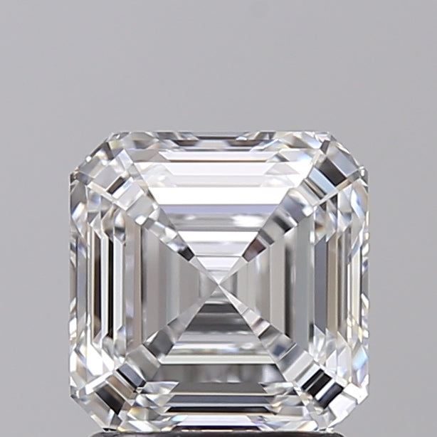 1.79 Carat Asscher Shaped, Ideal Cut, E Color, VVS2 Clarity, IGI Certified Lab Grown Diamond