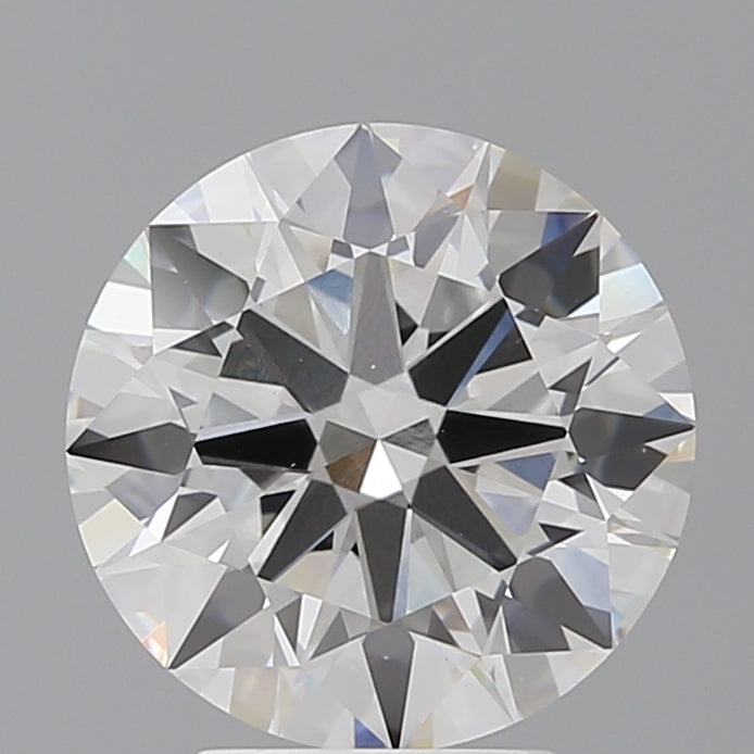 4.05 Carat Round Shaped, Ideal Cut, F Color, VVS2 Clarity, IGI Certified Lab Grown Diamond