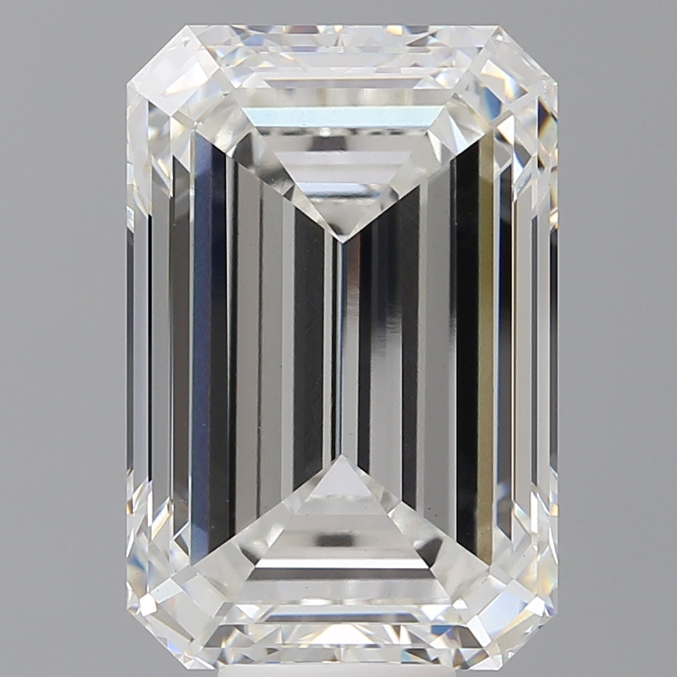 12.52 Carat Emerald Shaped, Excellent Cut, F Color, VS1 Clarity, IGI Certified Lab Grown Diamond