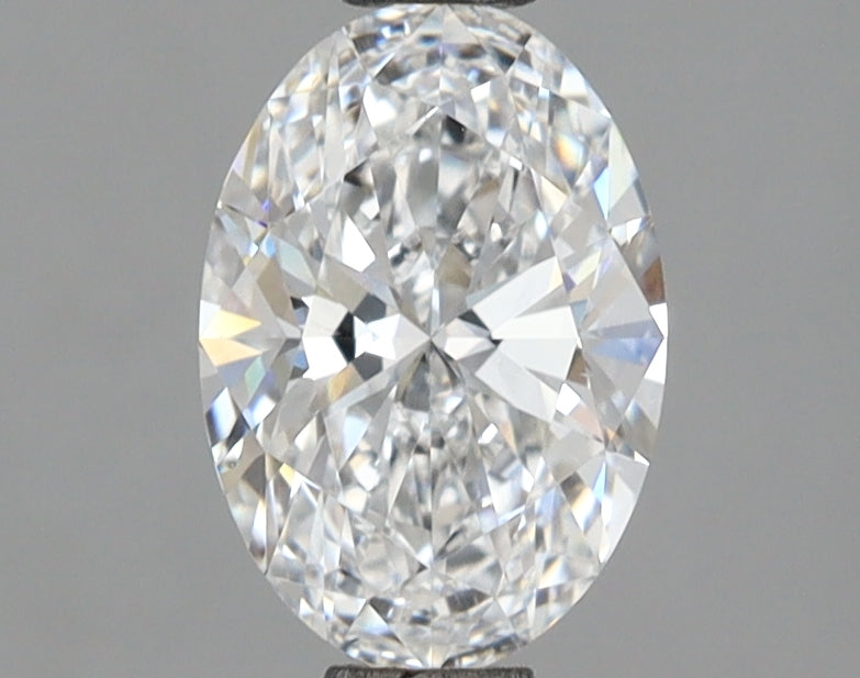 1.02 Carat Oval Shaped, Ideal Cut, D Color, VVS2 Clarity, IGI Certified Lab Grown Diamond