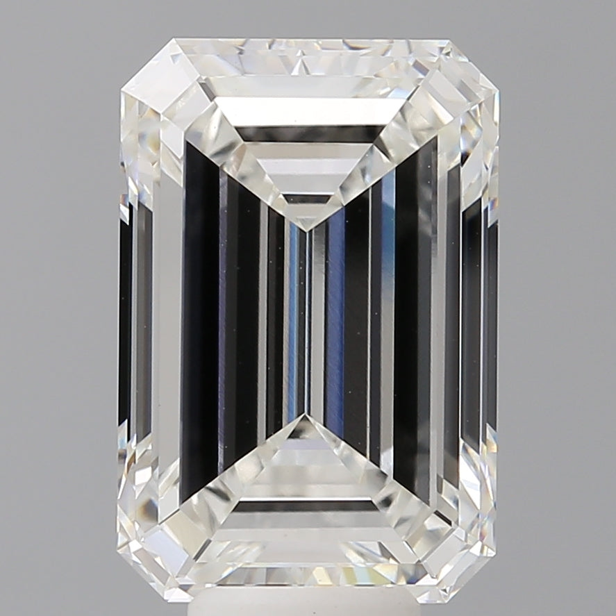 8.59 Carat Emerald Shaped, Excellent Cut, F Color, VVS2 Clarity, IGI Certified Lab Grown Diamond