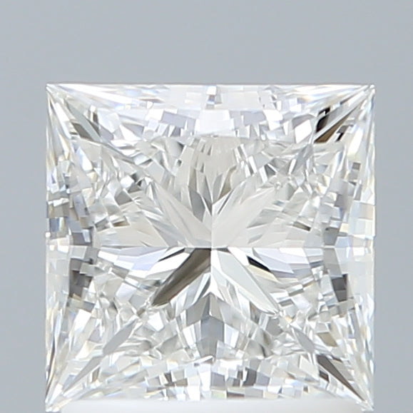 1.58 Carat Princess Shaped, Ideal Cut, E Color, VVS1 Clarity, IGI Certified Lab Grown Diamond