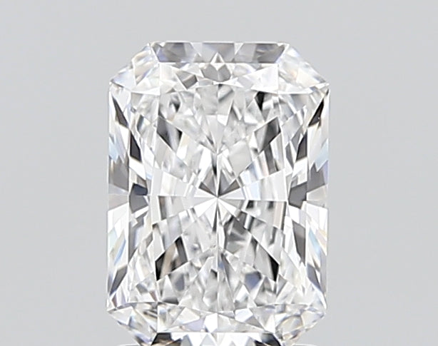 1.58 Carat Radiant Shaped, Ideal Cut, D Color, VVS2 Clarity, IGI Certified Lab Grown Diamond